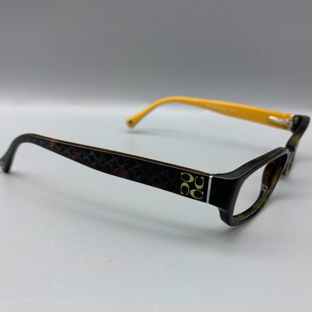 Coach HC6001 Emily Rectangle Frame Dark Tortoise Glasses - Picture 2 of 10